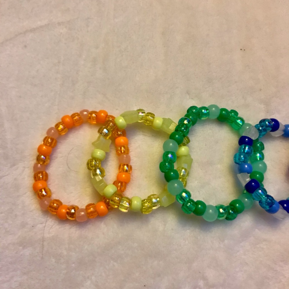 6 Pack Rave Kandi Bracelets - Picture 3 of 4